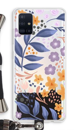 Flowers with blue leaves