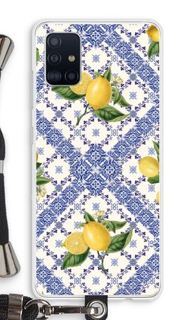 Blue tiles and lemons