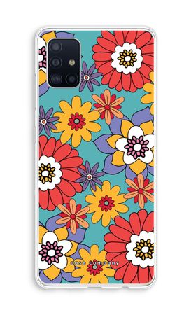 Retro Flowers - Blue