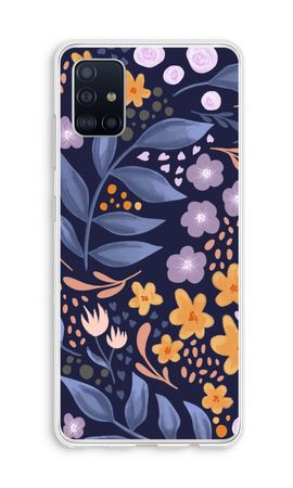 Flowers with blue leaves