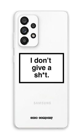 Don't give a shit