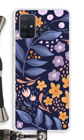 Flowers with blue leaves