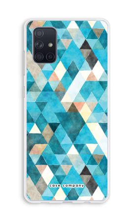 Coloured triangles blue
