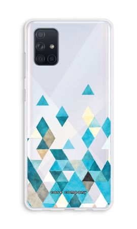 Coloured triangles blue