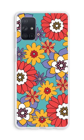 Retro Flowers - Blue