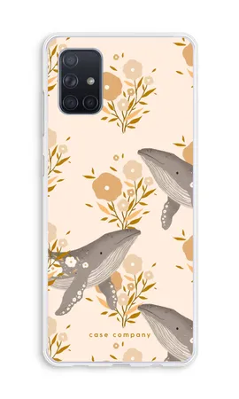 Floral Whales, Mehki ovitek Samsung Galaxy A71