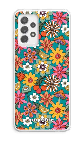 Retro Flowers N°2 - Blue