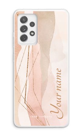 Gold Lines Namecase - Blush