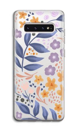 Flowers with blue leaves