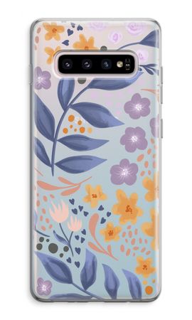 Flowers with blue leaves