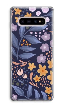 Flowers with blue leaves