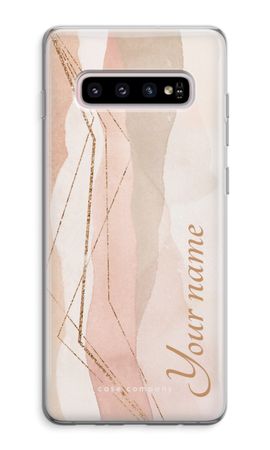 Gold Lines Namecase - Blush
