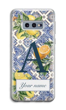 Monogram Blaue Fliesen