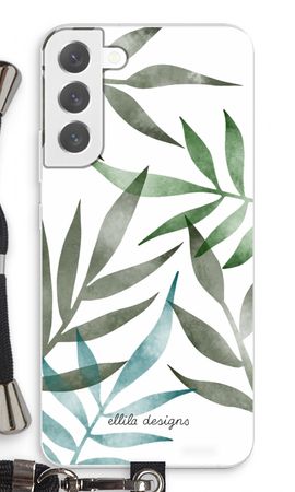 Tropical watercolor leaves