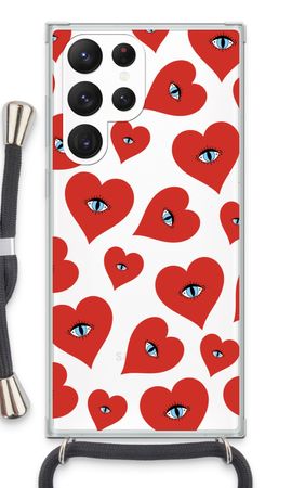 Les yeux du cœur rouge