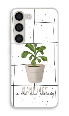 Houseplant on windowpane