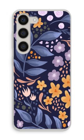 Flowers with blue leaves