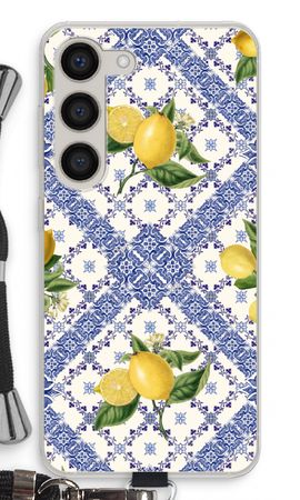 Blue tiles and lemons