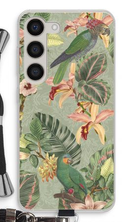 Tropical jungle parrot