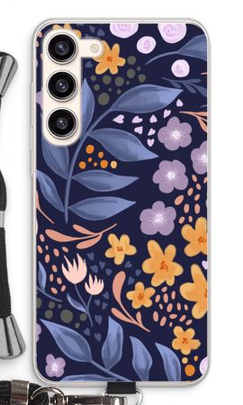 Flowers with blue leaves