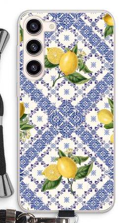 Blue tiles and lemons