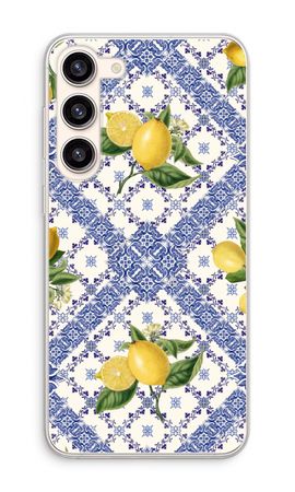 Blue tiles and lemons