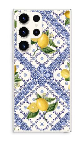 Blue tiles and lemons