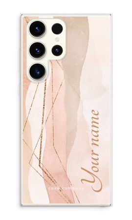 Gold Lines Namecase - Blush