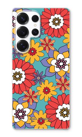 Retro Flowers - Blue