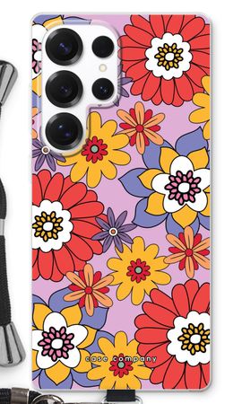 Retro Flowers - Purple