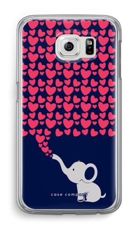 Elefante y corazones