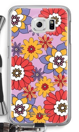 Fleurs rétro - violet