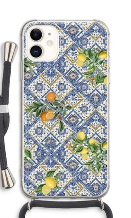 Blue tiles, lemons and oranges - small