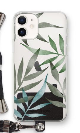 Tropical watercolor leaves