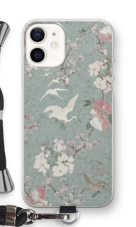 Japanese crane birds blossom