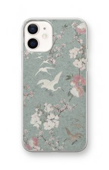 Japanese crane birds blossom