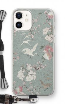 Japanese crane birds blossom