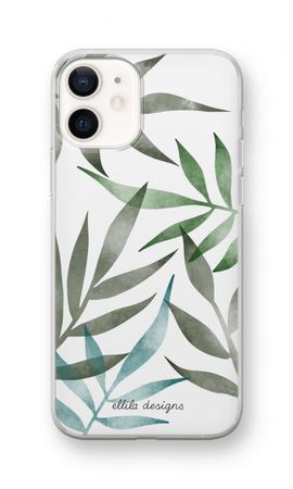 Tropical watercolor leaves