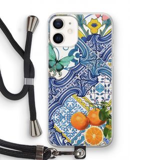 Blue tiles and oranges