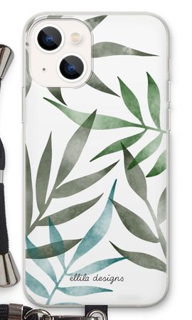 Tropical watercolor leaves