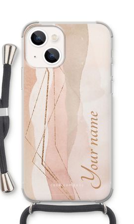 Gold Lines Namecase - Blush