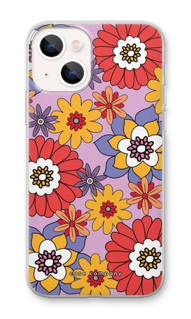 Retro Flowers - Purple