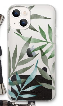 Tropical watercolor leaves