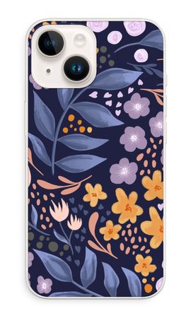 Flowers with blue leaves