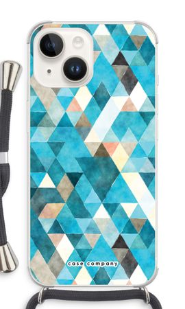 Färgade trianglar blå