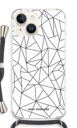 Geometriska linjer zvart