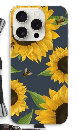 Sunflower and bees