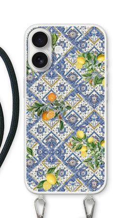 Piastrelle blu, limoni e arance - piccole