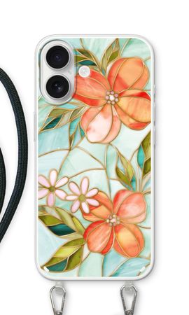 Fiore in vetro colorato arancione