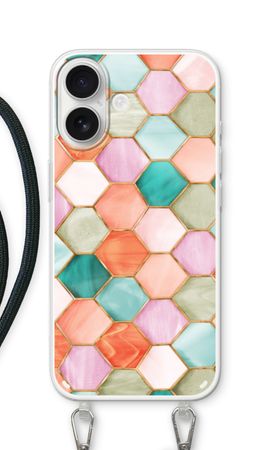 Esagoni in vetro colorato